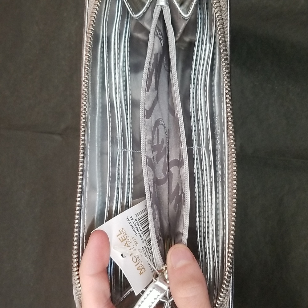 Michael Kors Metallic Silver Wallet - Picture 9 of 11